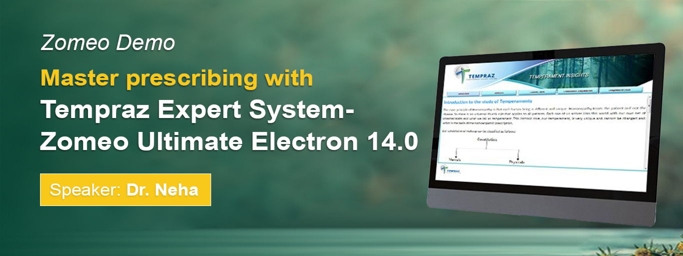 Master prescribing with Tempraz Expert System- Zomeo Ultimate Electron 14.0