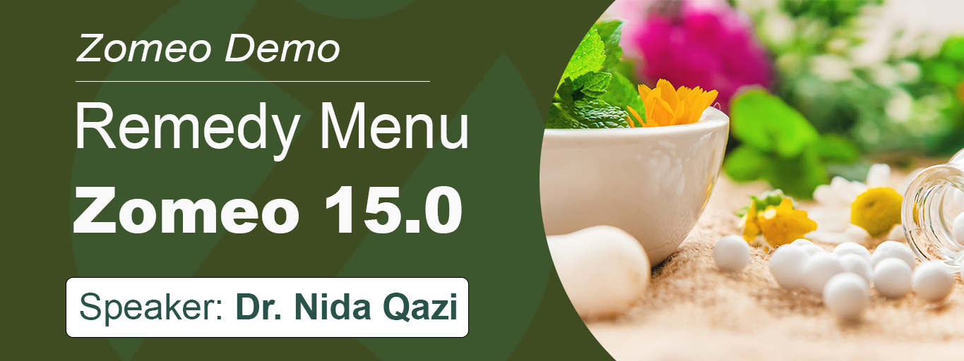 Remedy Menu - Zomeo 15.0