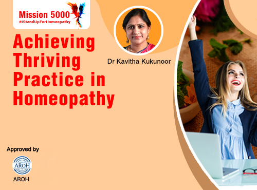 Achieving Thriving Practice in Homeopathy