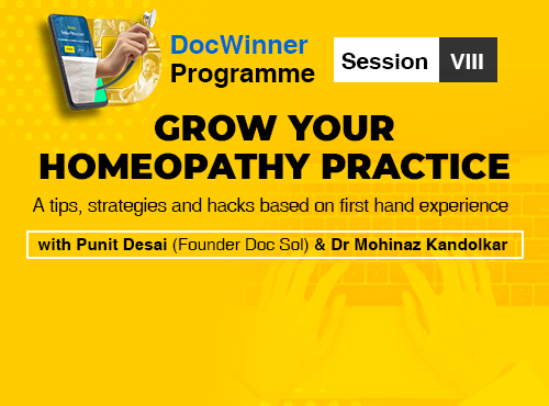 DocWinner Programme Session 8: Grow your Homeopathy Practice
