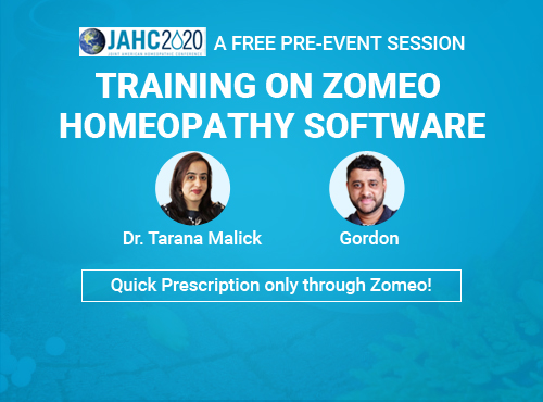 Training on Zomeo Homeopathy Software - JAHC 2020 Pre-Event