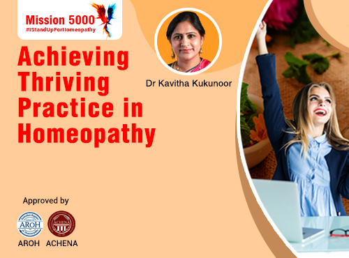 Achieving Thriving Practice in Homeopathy