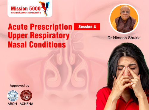 Acute Prescription Session 4: Upper Respiratory Nasal Conditions