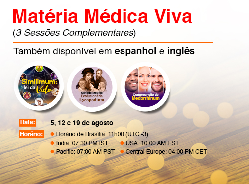 Matéria Médica Viva - 3 Sessões Complementares (Portuguese)