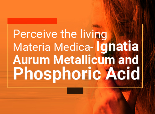 Perceive the living materia medica-Ignatia, Aurum Metallicum and Phosphoric Acid
