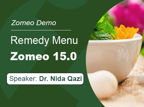 Remedy Menu - Zomeo 15.0