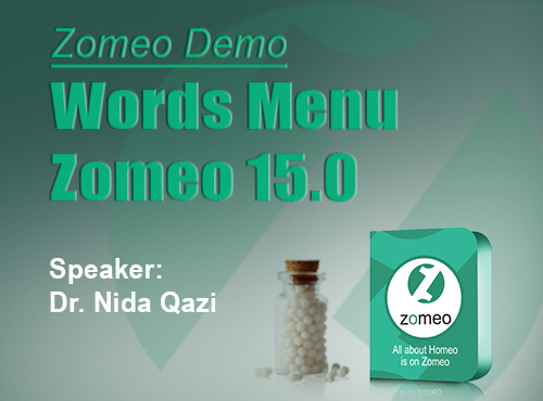 Words Menu - Zomeo 15.0